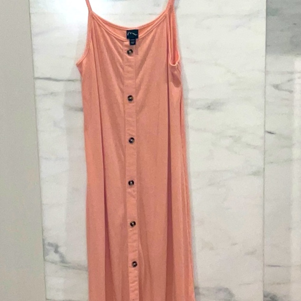 Art Class, peach, spaghetti strap, pencil dress. Girls 10/12